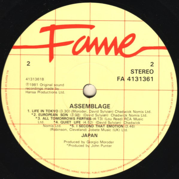 Japan : Assemblage (LP, Comp, RE)