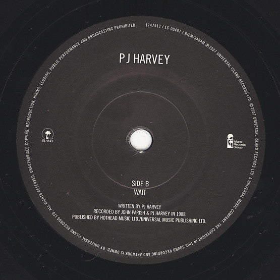 PJ Harvey : When Under Ether (7", Single)