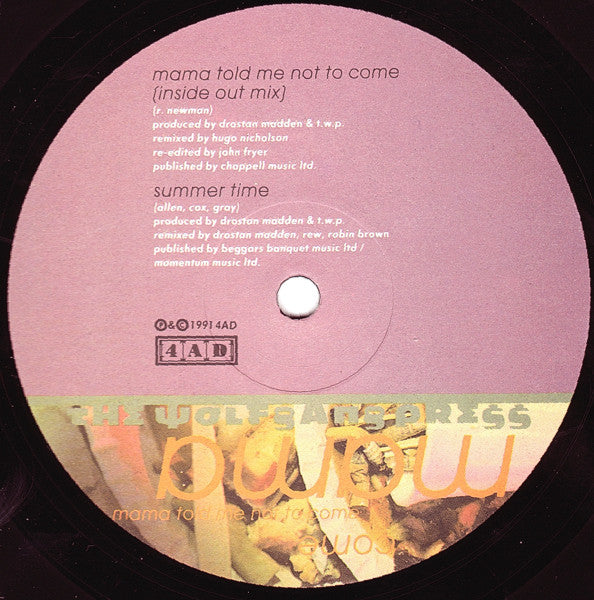 The Wolfgang Press : Mama Told Me Not To Come (Bad Boy Mix) (12")