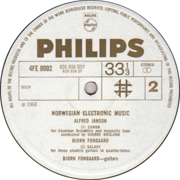 Various : Norwegian Electronic Music (LP)
