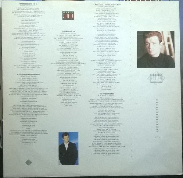 Rick Astley : Whenever You Need Somebody (LP, Album)