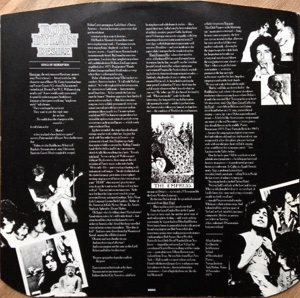 Bob Dylan : Desire (LP, Album)