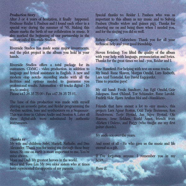 Rune Edvardsen : At Your Front Door (CD, Album)