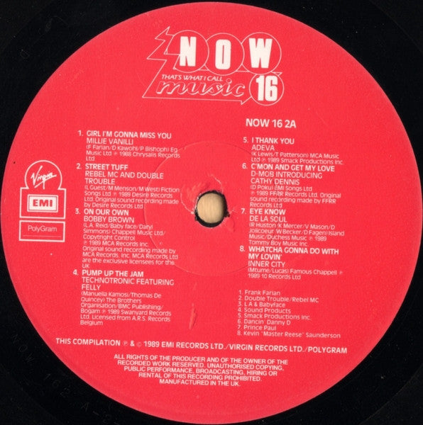 Various : Now That's What I Call Music 16 (2xLP, Comp)
