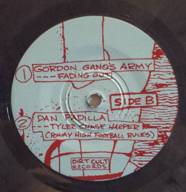Various : Dude Jams / Shang-A-Lang / Gordon Gano's Army / Dan Padilla 4-Way Split (7", EP, Ltd, Cha)