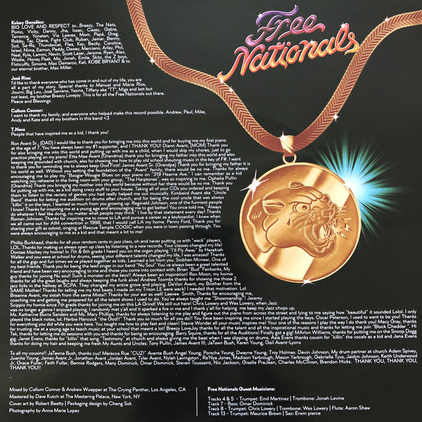 The Free Nationals : Free Nationals (2xLP, Album, Gol)