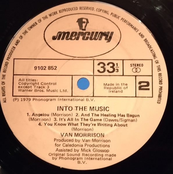 Van Morrison : Into The Music (LP, Album)
