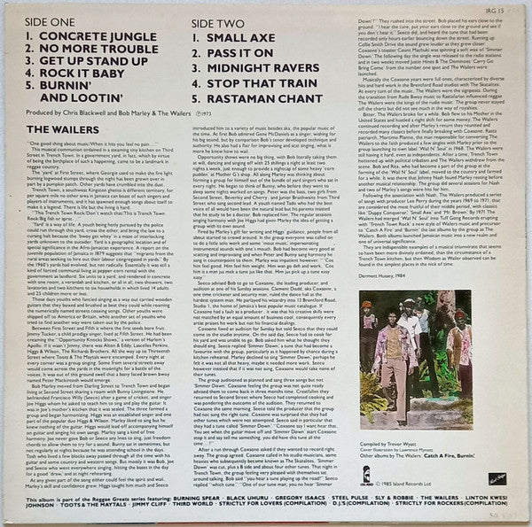 The Wailers : Reggae Greats (LP, Comp)