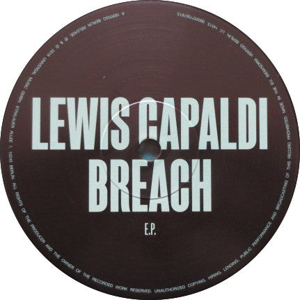 Lewis Capaldi : Breach (12", EP, Ltd)