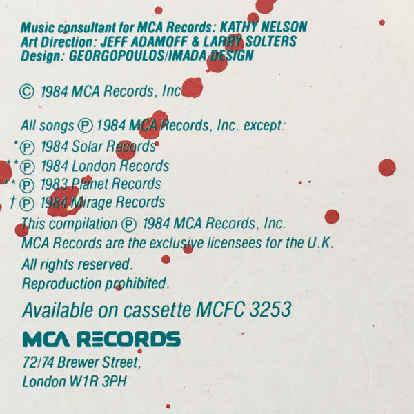 Various : Music From The Motion Picture Soundtrack "Beverly Hills Cop" (LP, Comp)