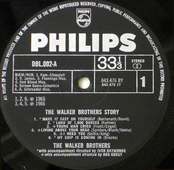 The Walker Brothers : The Walker Brothers Story (2xLP, Comp)
