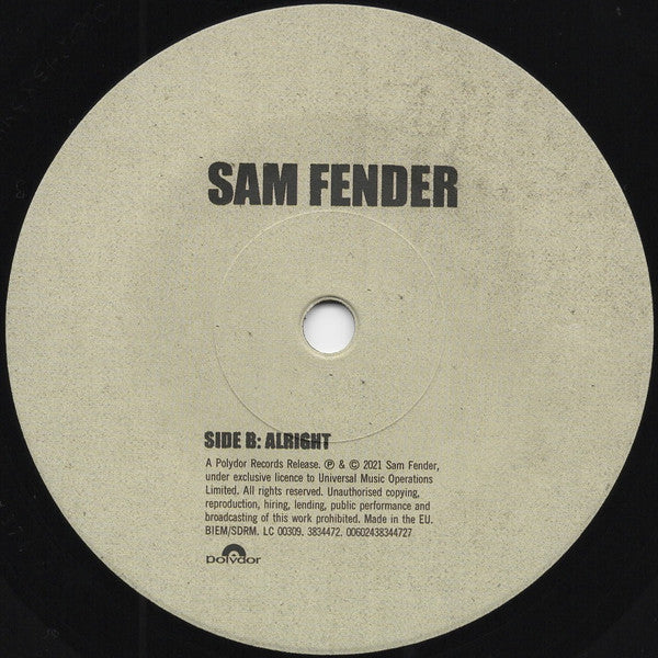 Sam Fender : Long Way Off (7", Single)