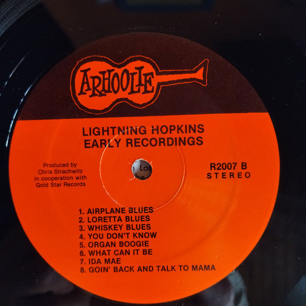 Lightning Hopkins* : Early Recordings (LP, Album, Comp, RE)