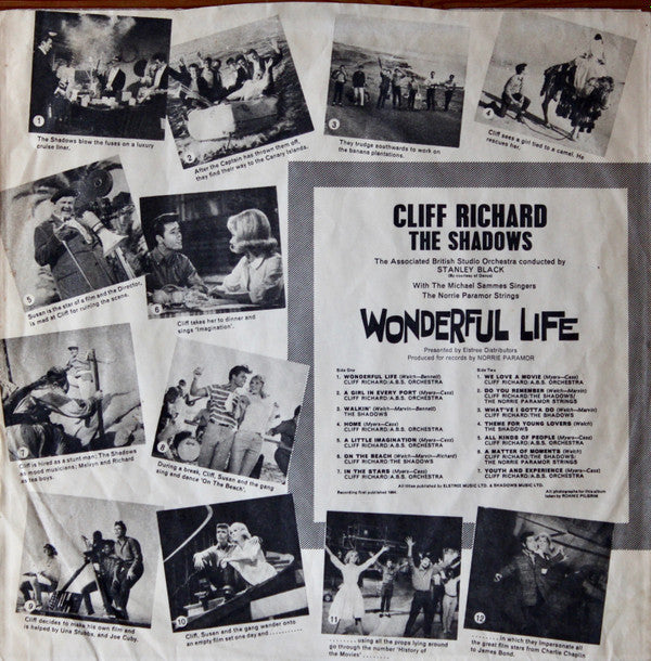 Cliff Richard With The Shadows* : Wonderful Life (LP, Album, Mono)