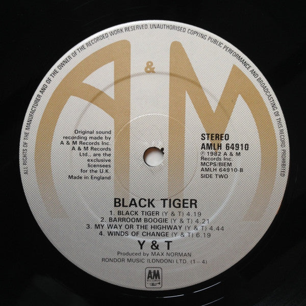 Y&T* : Black Tiger (LP, Album)