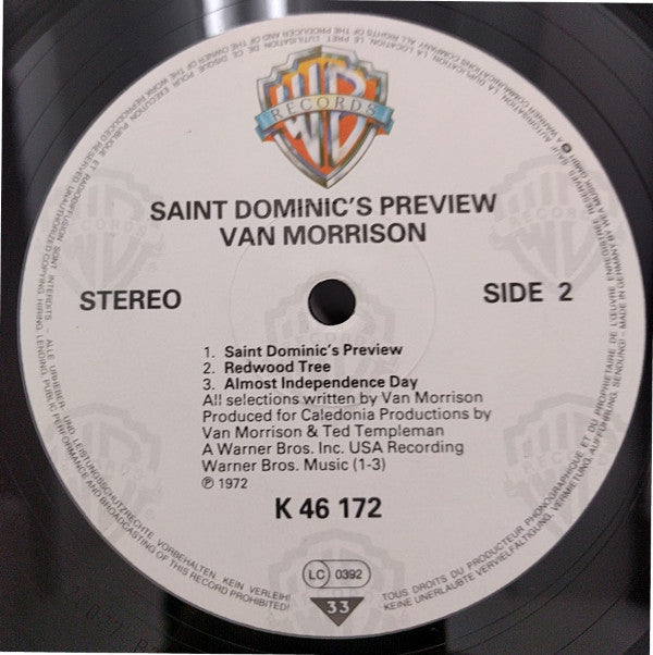 Van Morrison : Saint Dominic's Preview (LP, Album, RE)