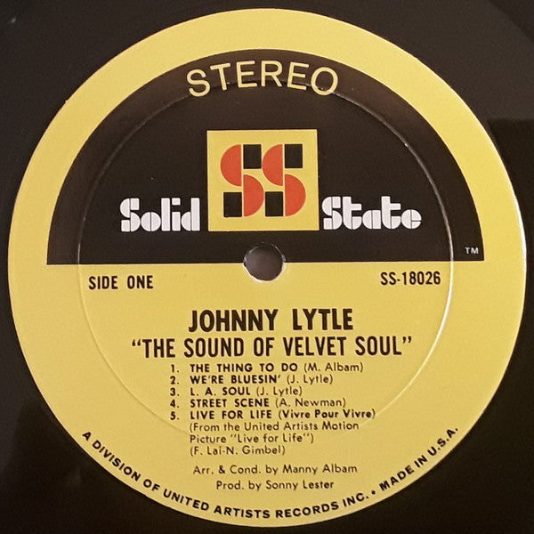 Johnny Lytle : The Sound Of Velvet Soul (LP, Album, Gat)