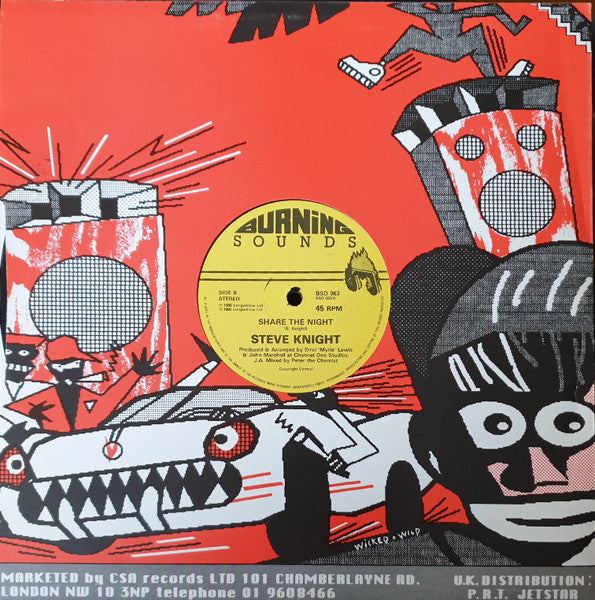 Sugar Minott / Steve Knight (8) : All Day And Night / Share The Night (12")