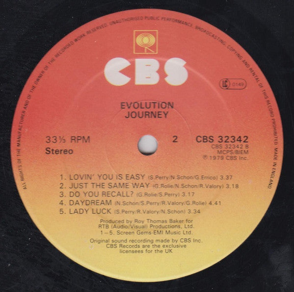 Journey : Evolution (LP, Album, RE, Sun)