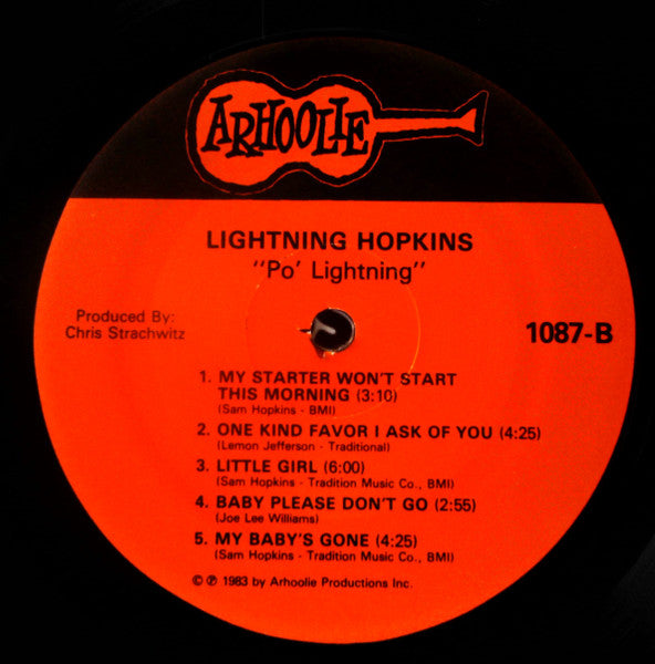 Lightnin' Hopkins : Po' Lightnin' (LP)