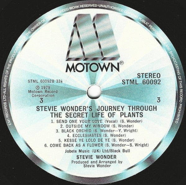 Stevie Wonder : Journey Through The Secret Life Of Plants (2xLP, Album)