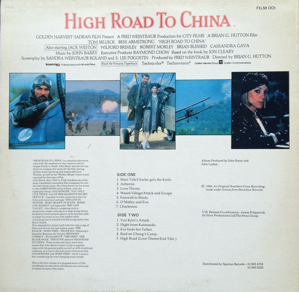John Barry : High Road To China (LP, Album)