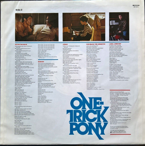 Paul Simon : One-Trick Pony (LP, Album, RE)