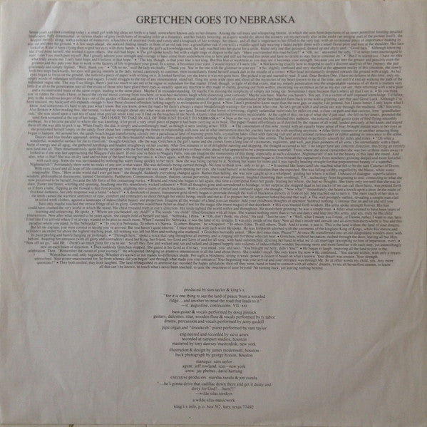 King's X : Gretchen Goes To Nebraska (LP, Album)