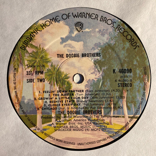The Doobie Brothers : The Doobie Brothers (LP, Album, RE)