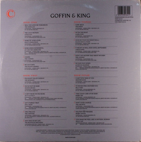 Various : Gerry Goffin/Carole King (2xLP, Comp, Gat)