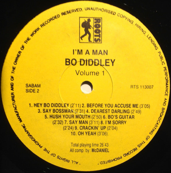 Bo Diddley : I'm A Man Volume 1 (LP, Comp, RM)