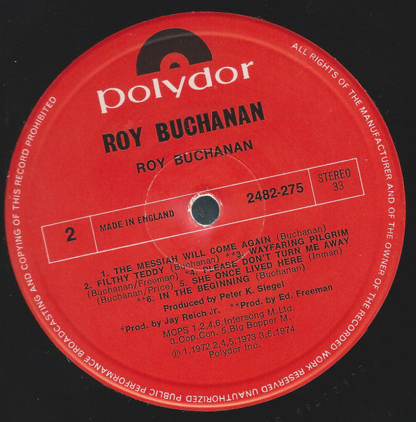 Roy Buchanan : Roy Buchanan (LP, Comp)