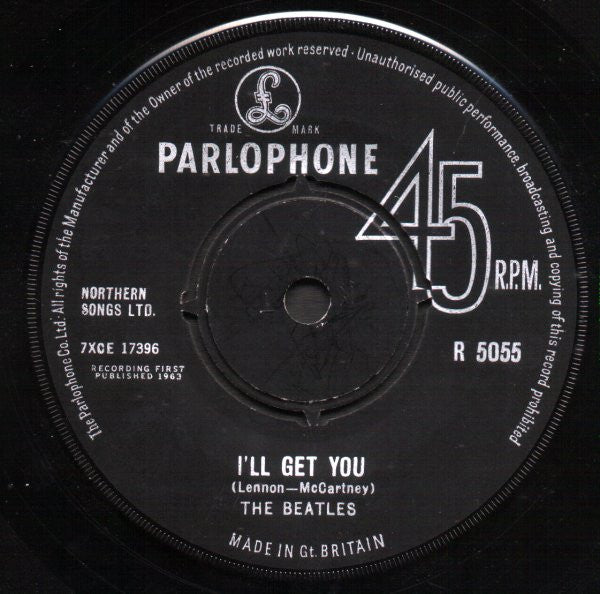 The Beatles : She Loves You (7", Single, Mono)