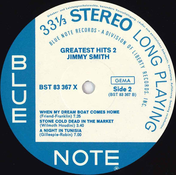 Jimmy Smith : Jimmy Smith's Greatest Hits 2 (2xLP, Comp)