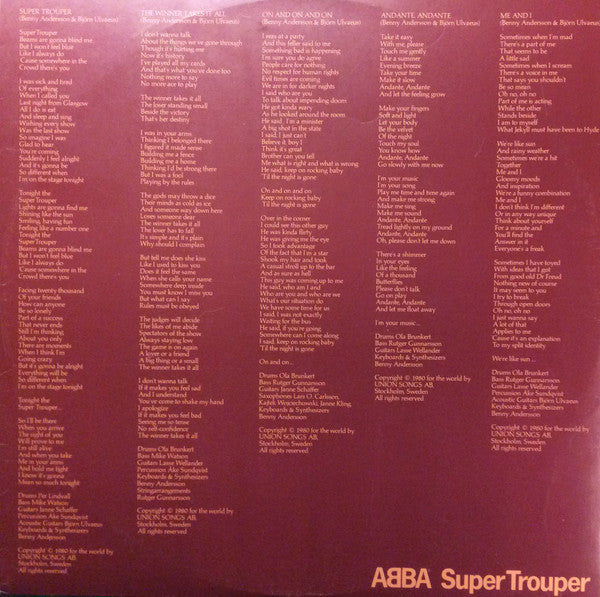 ABBA : Super Trouper (LP, Album)