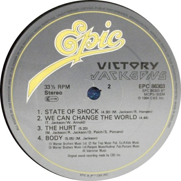 Jacksons* : Victory (LP, Album, Gat)