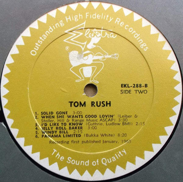 Tom Rush : Tom Rush (LP, Album, Mono)