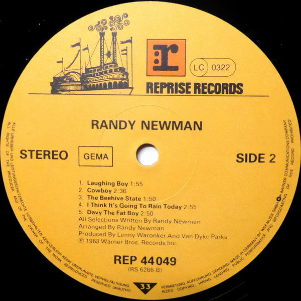 Randy Newman : Randy Newman (LP, Album)