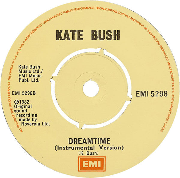 Kate Bush : The Dreaming (7", Single, 4-p)