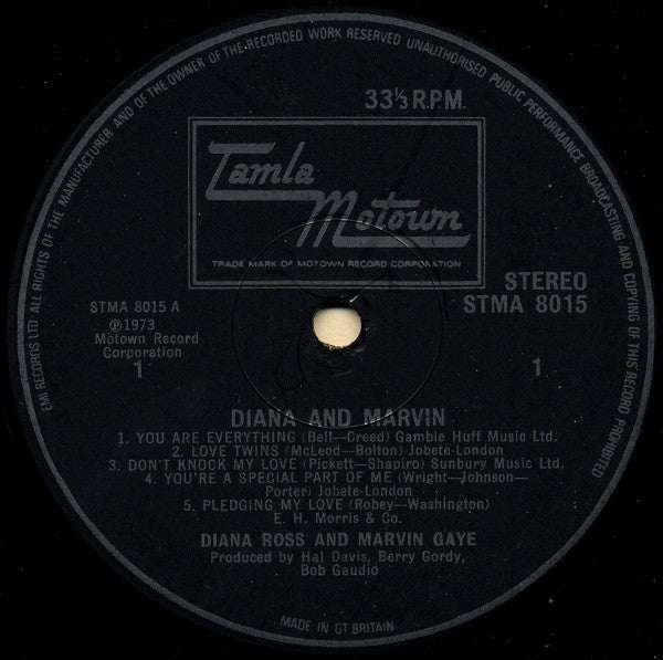 Diana Ross & Marvin Gaye : Diana & Marvin (LP, Album)