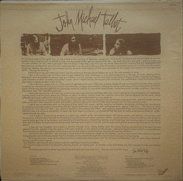 John Michael Talbot : John Michael Talbot (LP, Album)