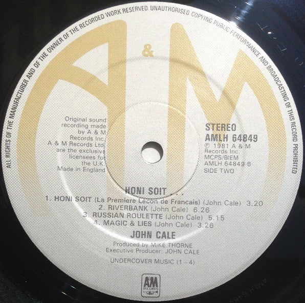 John Cale : Honi Soit (LP, Album)