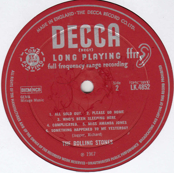 The Rolling Stones : Between The Buttons (LP, Album, Mono)
