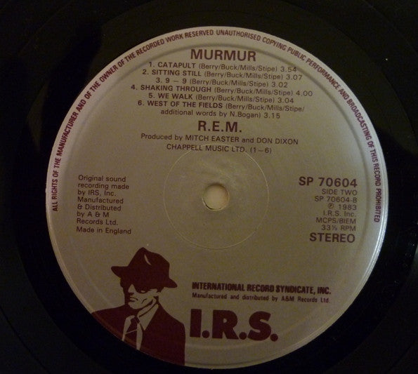 R.E.M. : Murmur (LP, Album, PRS)
