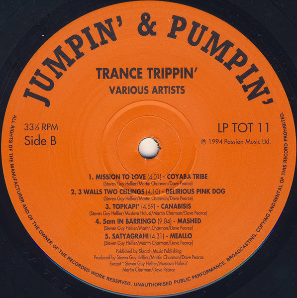 Various : Trance Trippin' (LP, Comp)