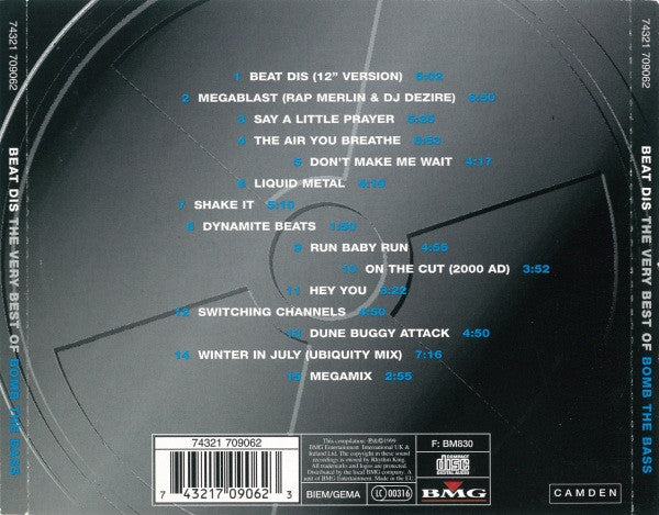 Bomb The Bass : Beat Dis - The Very Best Of Bomb The Bass (CD, Comp)