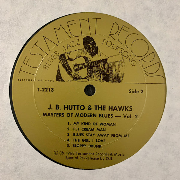 J.B. Hutto & The Hawks : Masters Of Modern Blues, Volume 2 (LP, Album, RE)