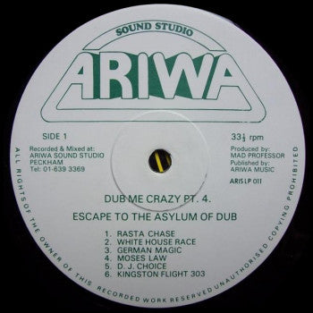Mad Professor : Dub Me Crazy Part 4 (Escape To The Asylum Of Dub) (LP, Album, Gre)