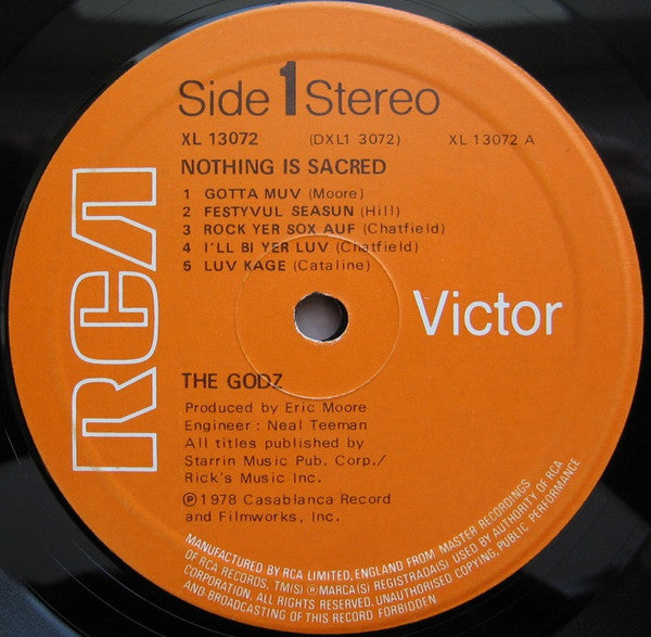 The Godz (2) : Nothing Is Sacred (LP, Album)