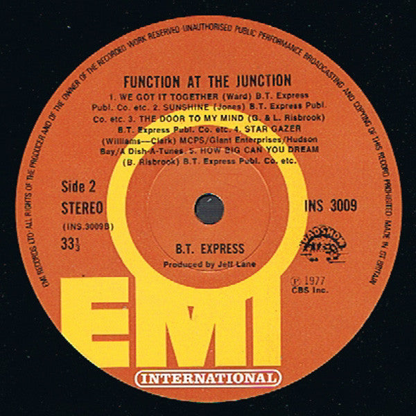 B.T. Express : Function At The Junction (LP, Album)